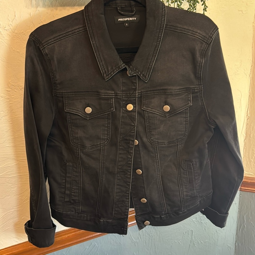 Prosperity black denim jacket